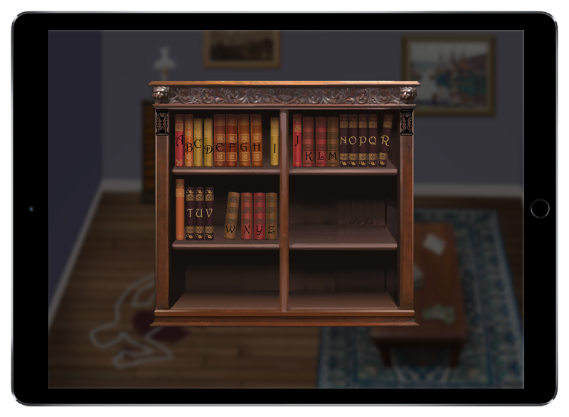 Fox Detective bookshelf